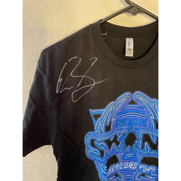 RICH SWANN TNA WRESTLING AUTOGRAPH EVENT WORN T SHIRT IMPACT WRESTLING AUTHENTIC - Picture 3 of 4